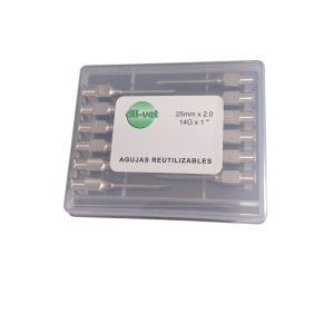 AGUJAS REUTILIZABLES 25X2,0 12 UNIDADES