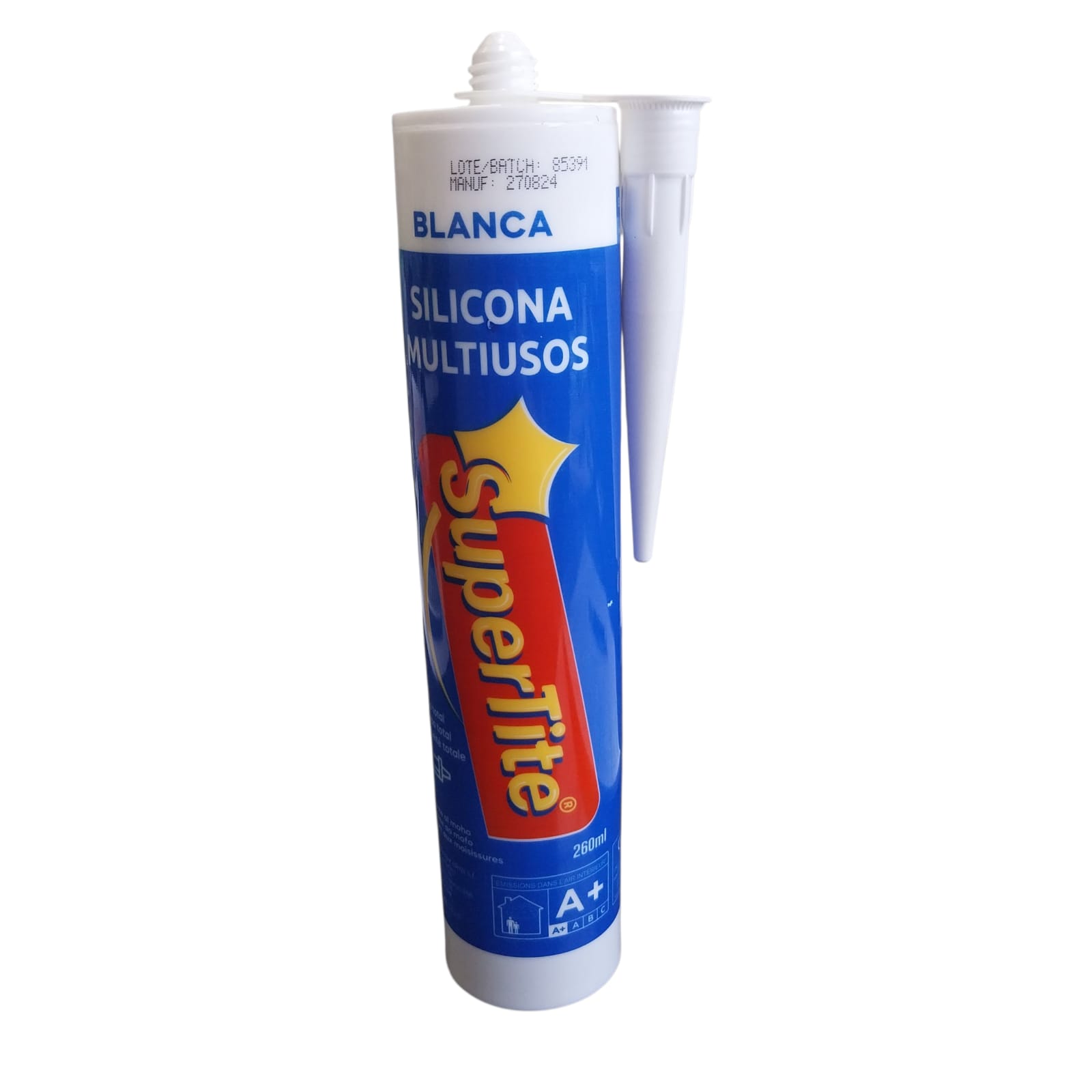 SILICONA CARTUCHO BLANCA 260ML. - Imagen 2