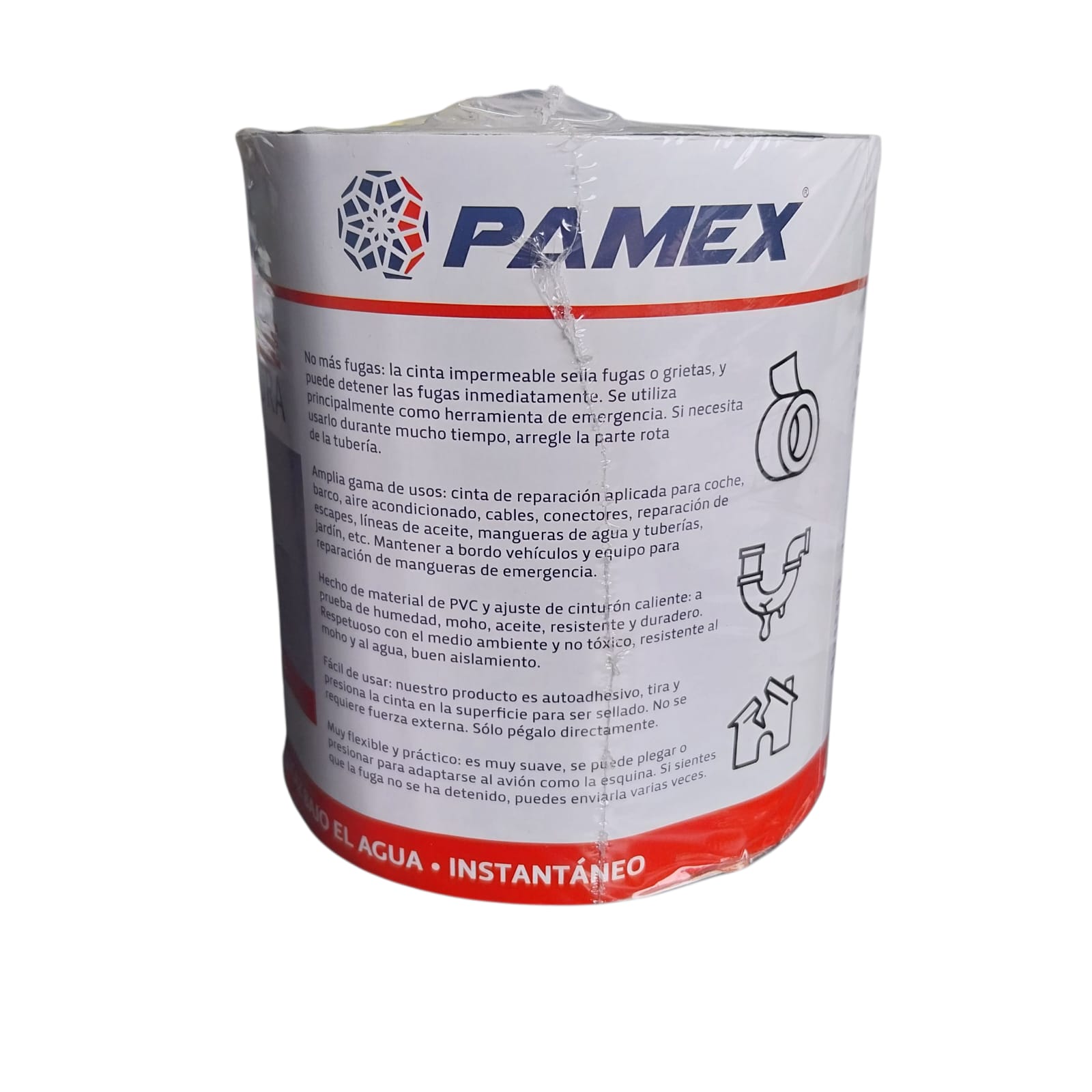 CINTA IMPERMEABLE REPARADORA 10CM.X1,5M. - Imagen 2