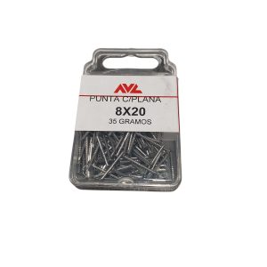 PUNTAS PUNTILLA HIERRO CABEZA PLANA 20X8MM. AVL