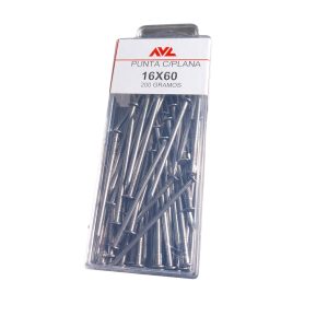 PUNTAS PUNTILLA HIERRO CABEZA PLANA 60X16MM. AVL