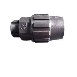 TERMINAL ROSCA MACHO POLIETILENO 40MM.-1 1/4"
