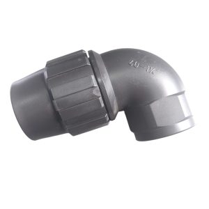 CODO POLIETILENO ROSCA HEMBRA 40MM.- 1 1/4"