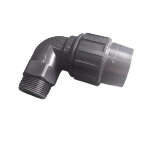 CODO POLIETILENO ROSCA MACHO 40MM.-1 1/4"