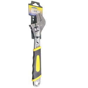 LLAVE INGLESA AJUSTABLE 44X41X23MM. MANGO GOMA SIFER