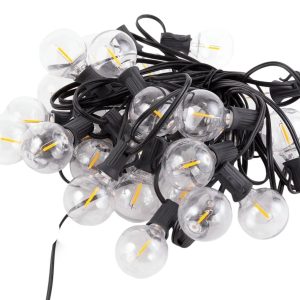 CADENA 25 BOMBILLAS LED SOLAR